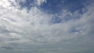 蓝天白云飘动云层高空视频的预览图